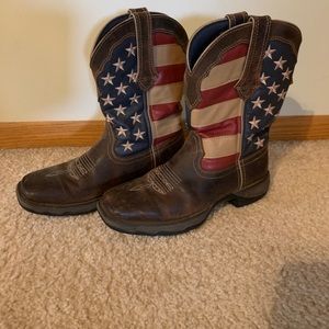 Durango women’s 10” boots.  Size 8